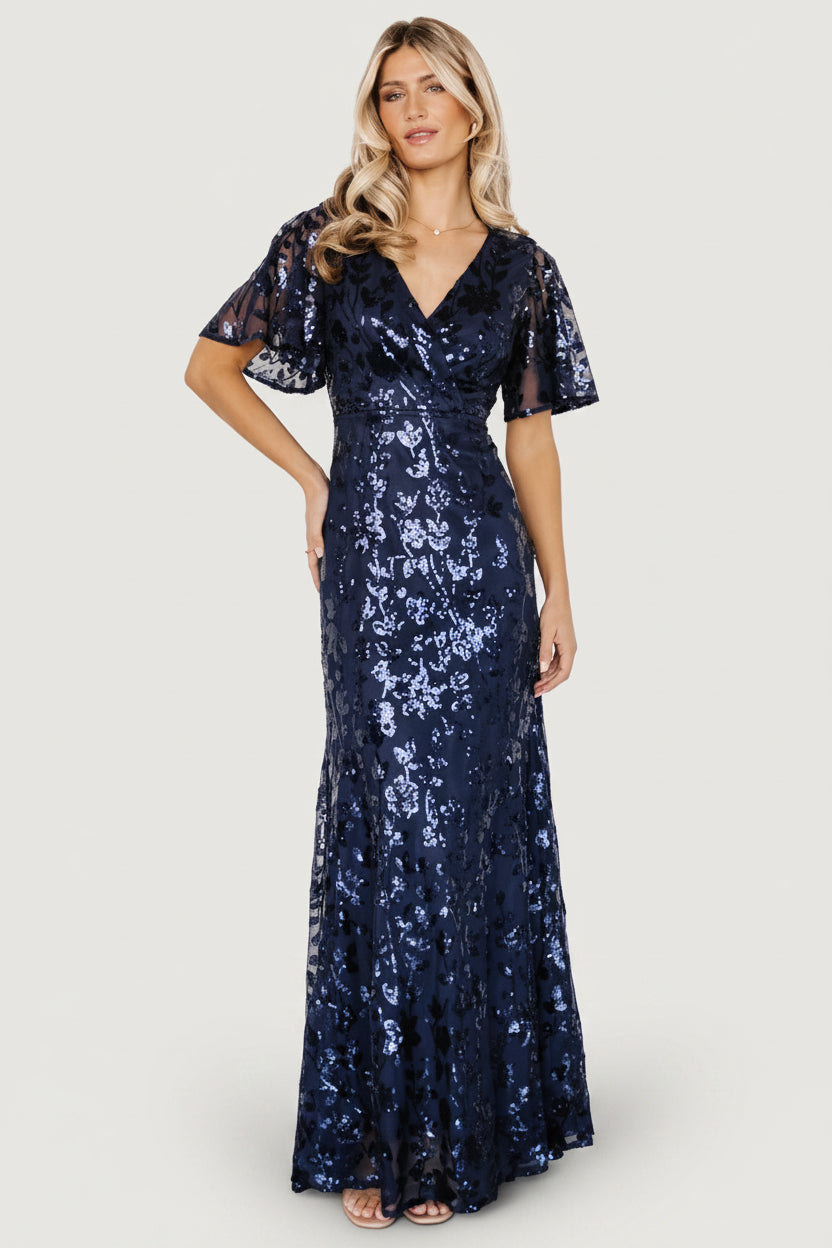 Esme Sequin Dress | Navy