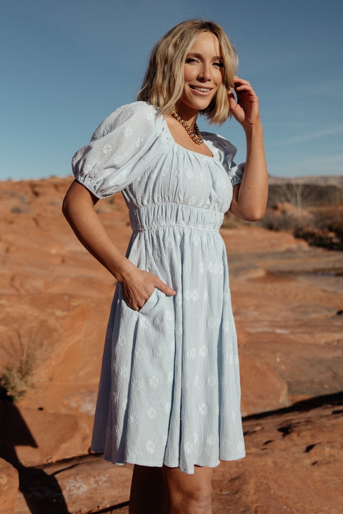 Lexington Short Dress | Blue