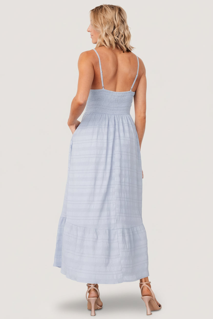 Mikayla Textured Tank Dress | Light Blue