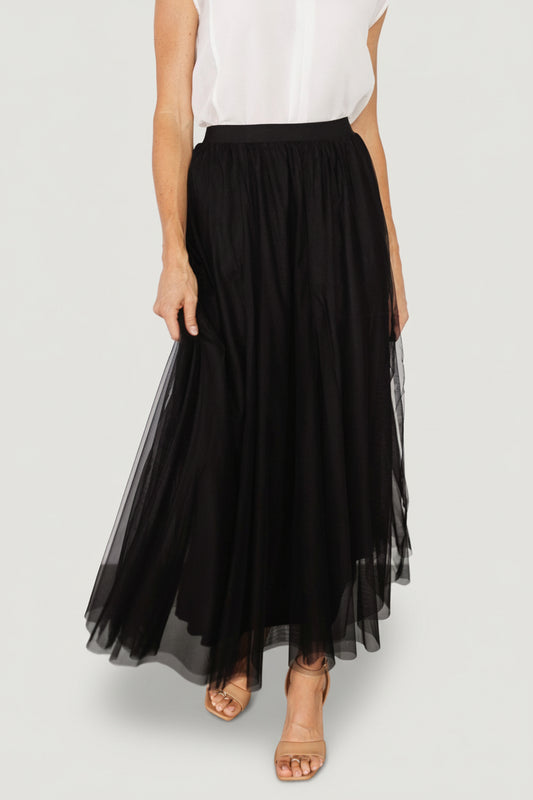 Mila Tulle Skirt | Black