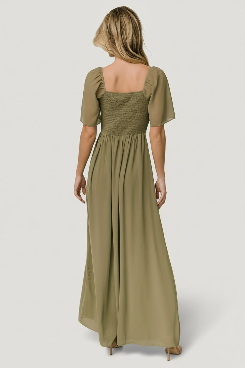 Sierra Sweetheart Maxi Dress | Dusty Olive - Baltic Born