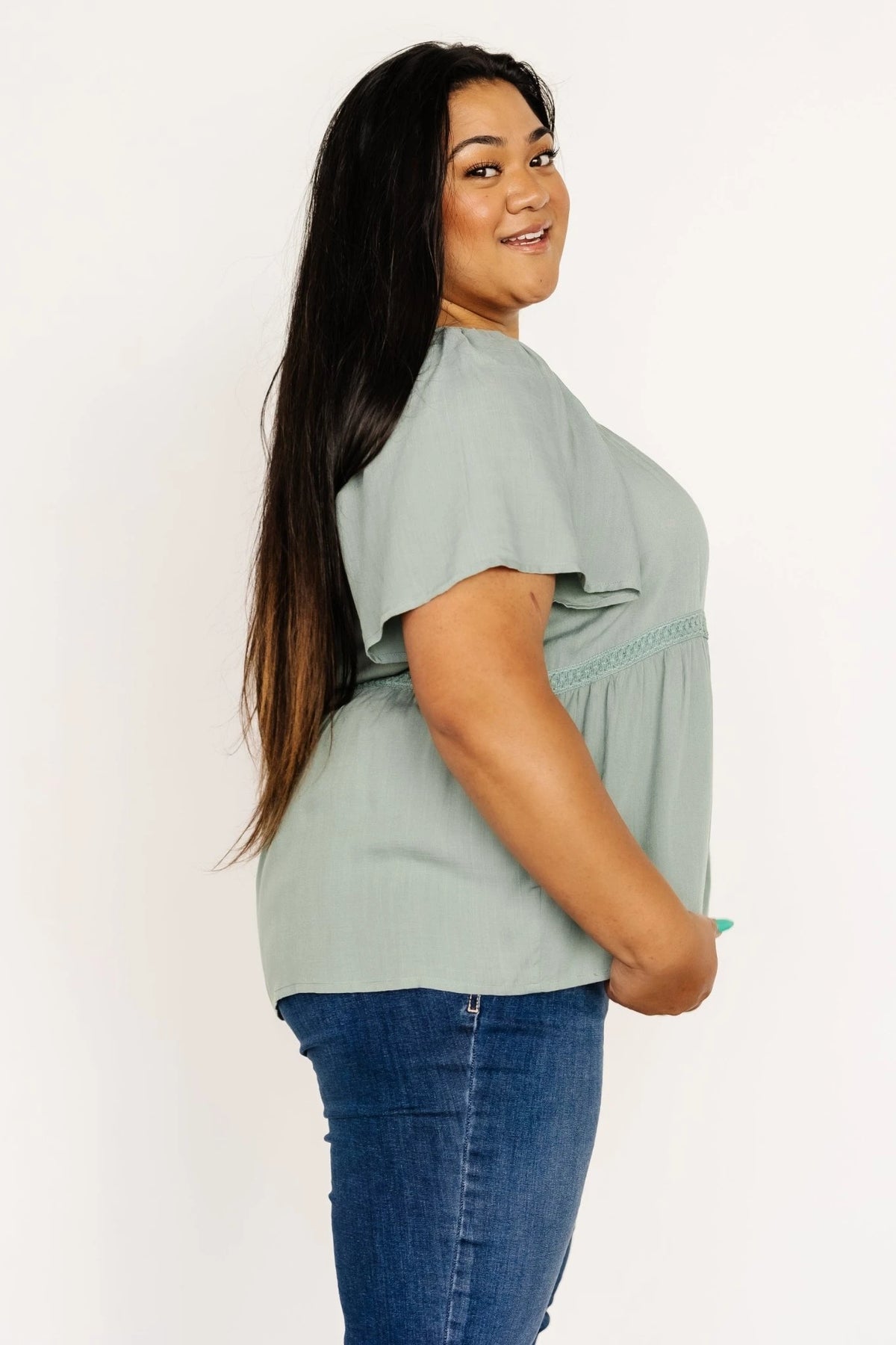 Unity Button Up Top | Sage